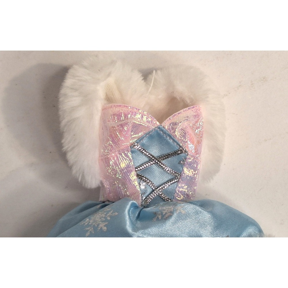 Blue Pink Snowflake Doll Dress White Faux Fur Trim Barbie 90s skate star - Picture 2 of 9